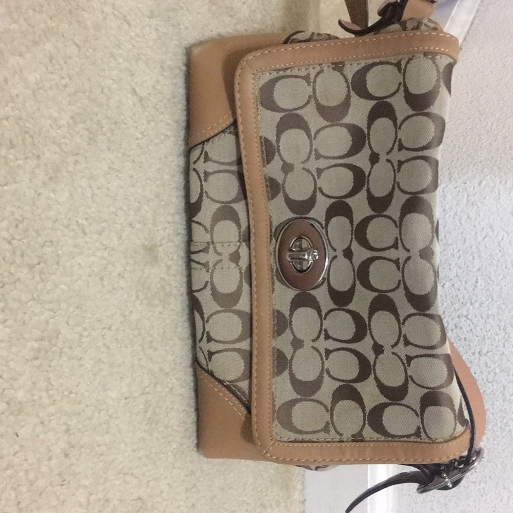 Coach tan bag